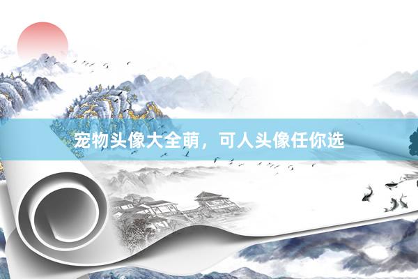 宠物头像大全萌，可人头像任你选